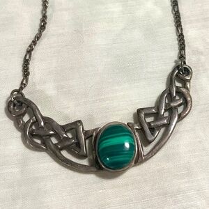 Vintage Turquoise Celtic Pendant